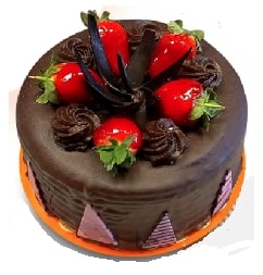 Gerçek Çikolata Lezzetli 2-3 Kişilik Yuvarlak Pasta